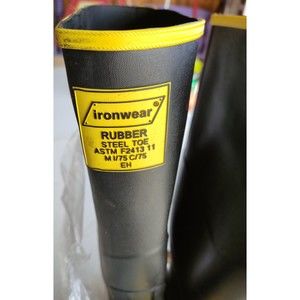 Ironwear Steel Toe Rubber Boots Sz 11